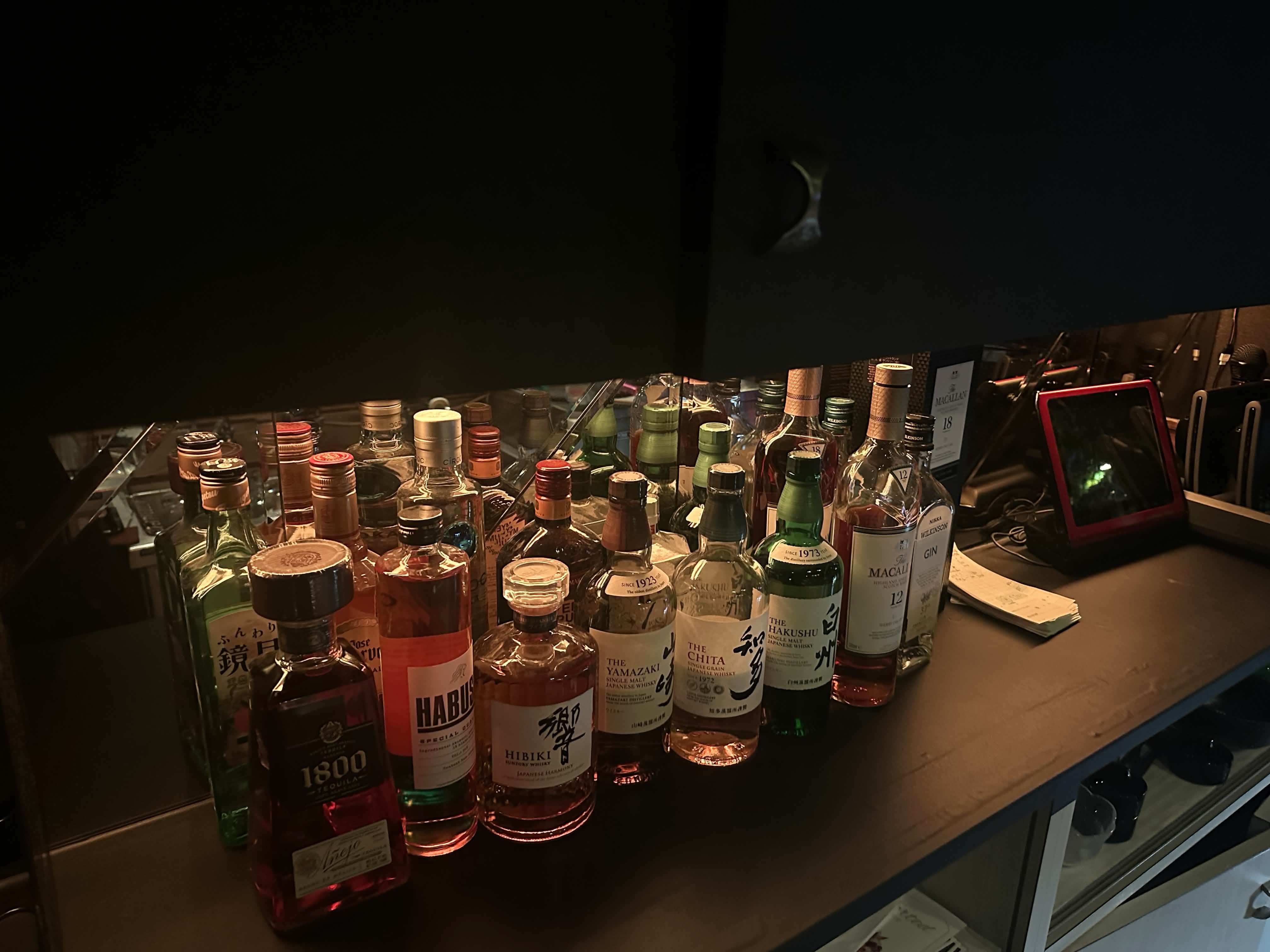 Whisky and spirits lineup